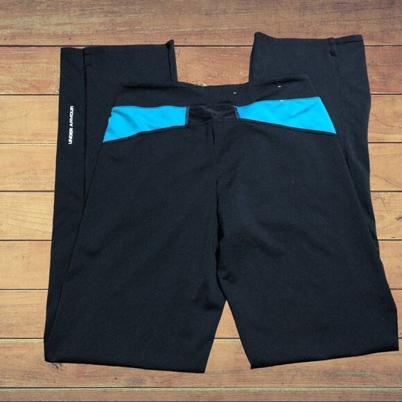 Under Armour black workout pants with blue design - Picture 5 of 6